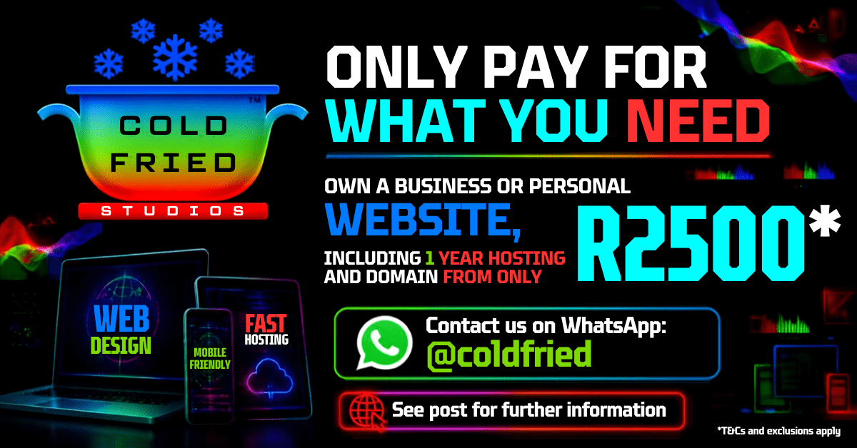 COLD FRIED STUDIOS R2500 Web+Hosting